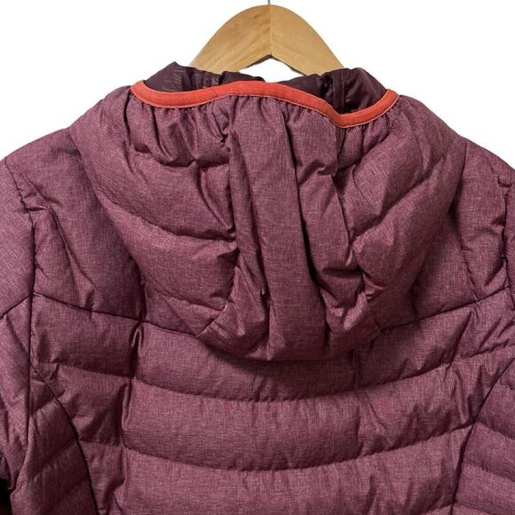 Eddie Bauer Womens Astoria Hooded Down Long Puffer Jacket Size S Red Skiing - Picture 4 of 9